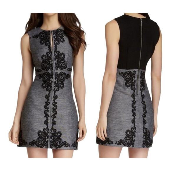 Diane Von Furstenberg Yvette Appliqué A-line Sheath Dress Womens Size 4 NWT $498 - Picture 2 of 16